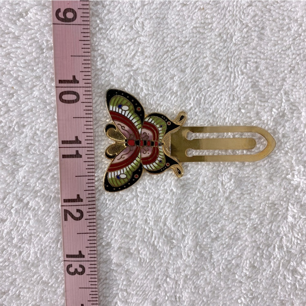 5/$35 Vintage Colourful Metal Butterfly Bookmark - Picture 4 of 7